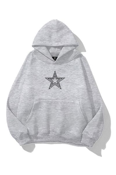 Trendiz Φούτερ σε γκρι μελανζ Unisex Star Stroke