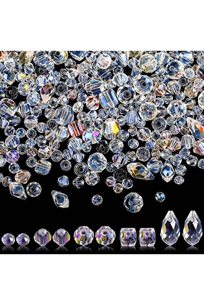 Choice 300 قطعة متنوعة عشوائيًا، 300 قطعة بأحجام مختلفة، أحجار كريمة AB روندي...