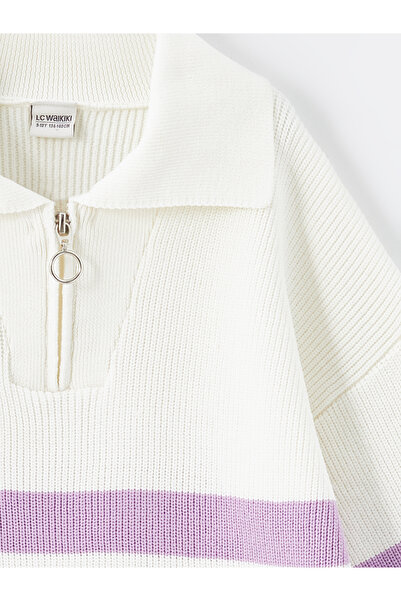 LC Waikiki Polo Yaka Kız Çocuk Triko Kazak