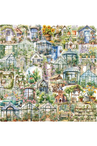 Choice 50pcs 50pcs Flower Field Cottage Cartoon Stickers Diy Scrapbooking Guitar Snowboard Motorcycle Lugga