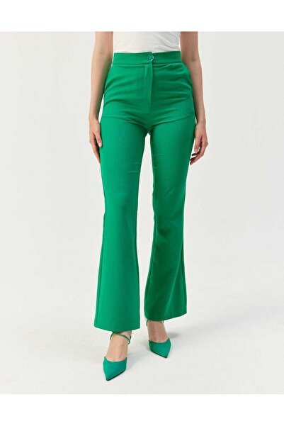 EMNORA Hafif İspanyol Paça Pantolon Yeşil