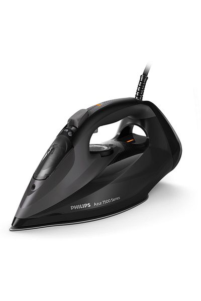 Philips Fier de calcat Philips Azur DST7511/80, 3200W, debit abur de 55g/min, SteamGlide Elite, 300ml,Negru