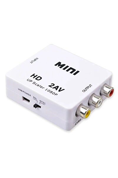 Choice3 2 قطعة HDMI أسود متوافق مع محول AV RCA محول صندوق صغير RCA AV CVSB LR...