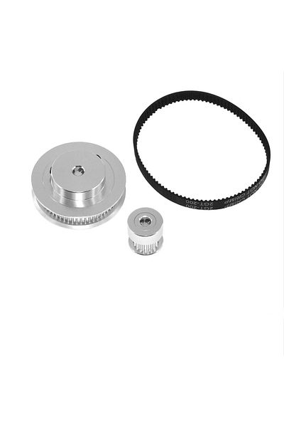 Choice 2gt-6-200mm Belt 20 60teeth Bore8mm 1:3drive Closed Loop 2gt Timing Belt Pulley Set 20 & 60 Teeth Bo