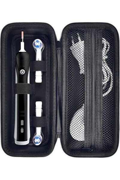Choice حقيبة سفر فرشاة الأسنان السوداء متوافقة مع فرشاة الأسنان Oral-B Pro 1000 و2000 و3000 و3500 و1500/ لفرشاة الأسنان Philips So