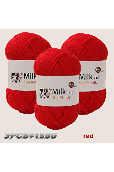 Choice 10 150 جرام من خيوط الحليب الخشنة المتوسطة لنسج الهدايا يدويًا، خيوط الكروشيه للسترات الصوفية والقبعات والأوشحة