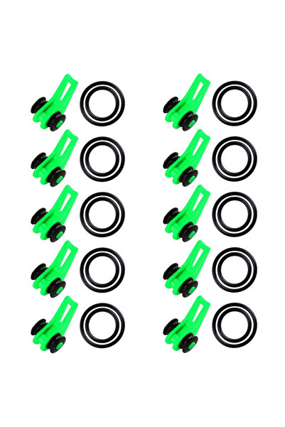 Choice1 10 قطع من JOOYOO باللون الأخضر، 10 قطع/مجموعة، واقي خطاف صنارة الصيد ...