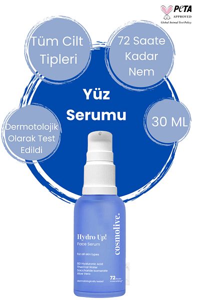 Cosmolive Face Serum |   Hyaluronic Acid & Peptide |   Anti-Aging |   Lifting Effective |   Collagen |   Moisturizer