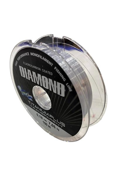 BAUER Diamond Titanium Plus 0.18 mm 100 Mt Spool Fishing Line - Color: Smoked 7.05 kg
