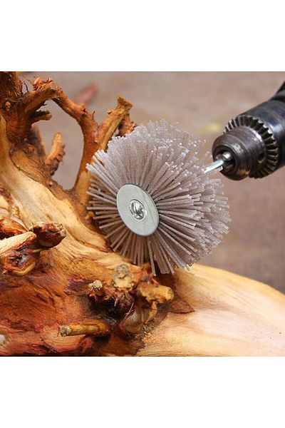 Choice 320 Wood Furniture Drill Polishing Deburring Grinder Abrasive Wire Grinding Flower Head Nylon Wheel