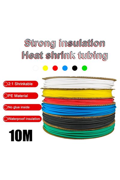 Choice 4mm 10m Black 10 Meter 2:1 Waterproof Heat Shrink Tube Insulating Shrinking Sleeve Universal Wire Pr