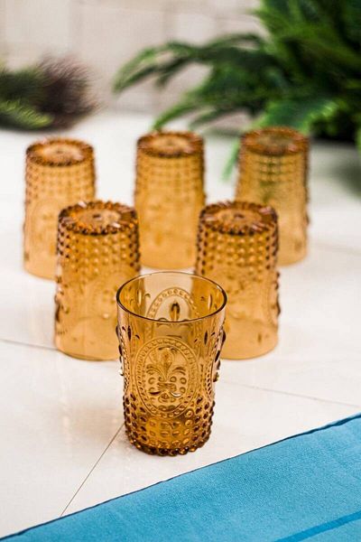 Depa Acrylic Honey Single Short Cup & Water Soft Drink Coffee Side Cup 400 Ml (Not Glass)
