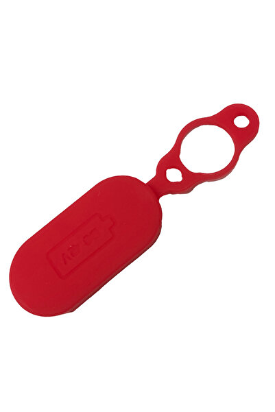 VODOOL غطاء مطاطي مقاوم للماء ومنفذ شحن بطارية سكوتر أحمر لغطاء شاحن سكوتر شاومي