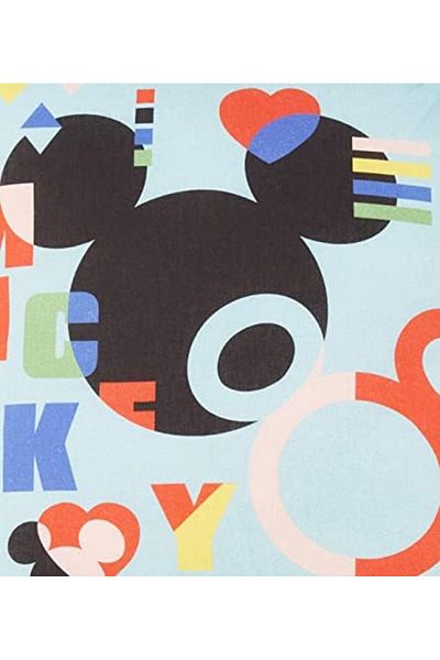 STOREMAX Htcx Mickey Funny Licensed Character Printed 100% Cotton Throw Pillow, Multicolor, 40X40 cm Htcshp 1005