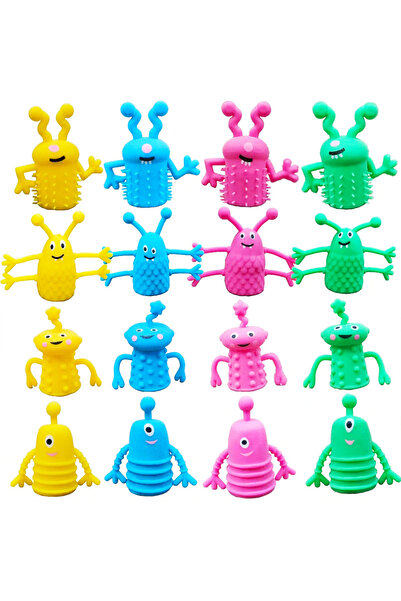 Choice 10 قطع من ألعاب أصابع الوحش اللطيفة المطاطية الناعمة القابلة للتمدد لح...