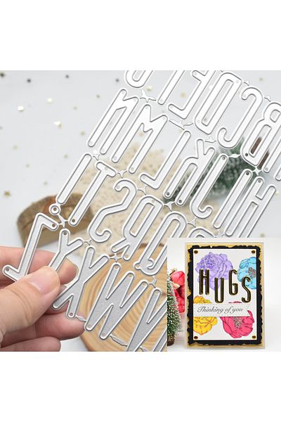 Choice A To Z Letters Cutting Dies Letter Metal Die Cuts For Diy Scrapbooking Album Card Making Paper Cr...