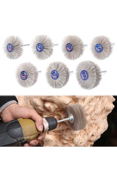 Choice 320 Wood Furniture Drill Polishing Deburring Grinder Abrasive Wire Grinding Flower Head Nylon Wheel