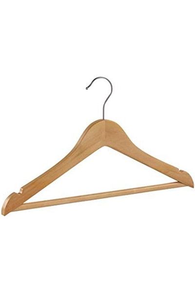 STOREMAX Mu-Artshop Children's Wooden Hangers, Pack of 20, Notched Hanger, 360 Degree Swivel Hook, Natural,