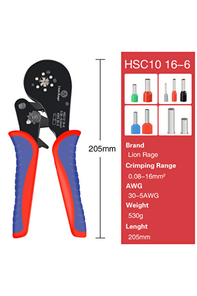 Choice1 16-6 أدوات الضغط أكمام الوصلات الطرفية الأنبوبية أداة ضغط الأسلاك كما...