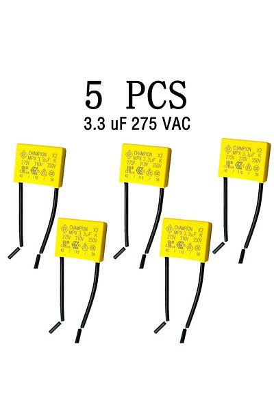 Choice 3.3uf 5pcs Capacitor 3.3uf 275vac Anti-light Flash Safety Capacitor.suitable For Smart Touch Switche
