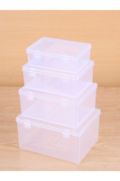 Choice Increase White 1pc Transparent Pp Dual Fastened Transparent Display Box Jewelry Jewelry Container Je