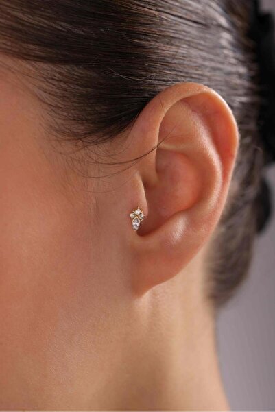 Tufanlar Kuyumculuk Altın Taşlı Piercing