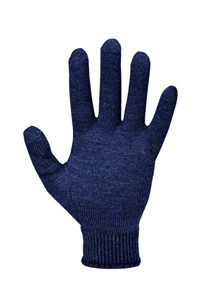NORFOLK Bıbury 70% Merino Wool Navy Blue Gloves 1 Pair