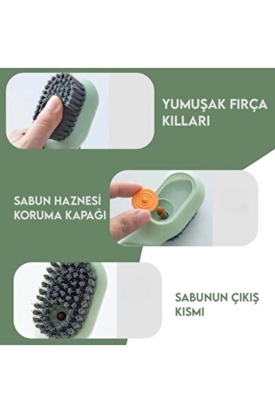 shop Çok Amaçlı Deterjan Hazneli Pratik El Temizlik Fırçası Ayakkabı Bot Temizleme Yıkama Fırçası