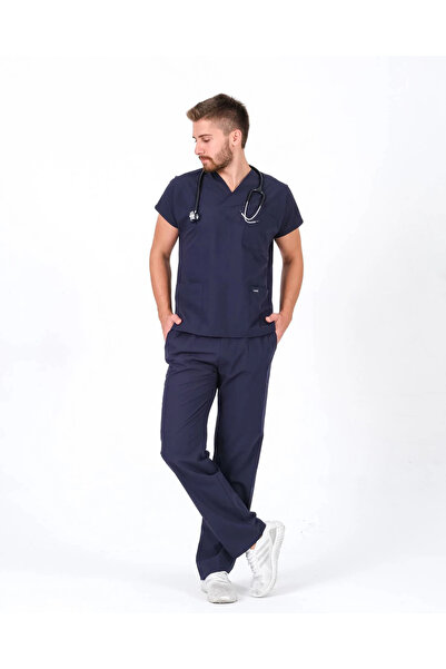 AĞCA İŞ ELBİSELERİ بدلة ممرضة زرقاء داكنة للجنسين