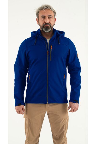 Longberg Men's Detachable Hooded Softshell Coat
