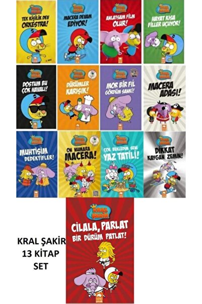 Eksik Parça Çocuk Yayınları Kral Şakir Seti 13 Kitap / Varol Yaşaroğlu