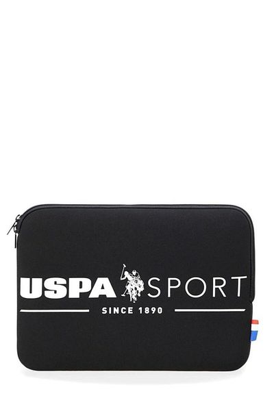 U.S. Polo Assn. Black Unisex Laptop & Briefcase Plevr23688