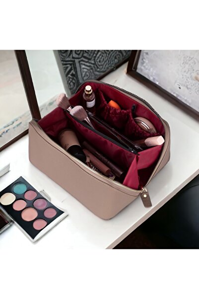 PLM Ella Women's Travel Cosmetic Care Makeup Bag Organizer Mink