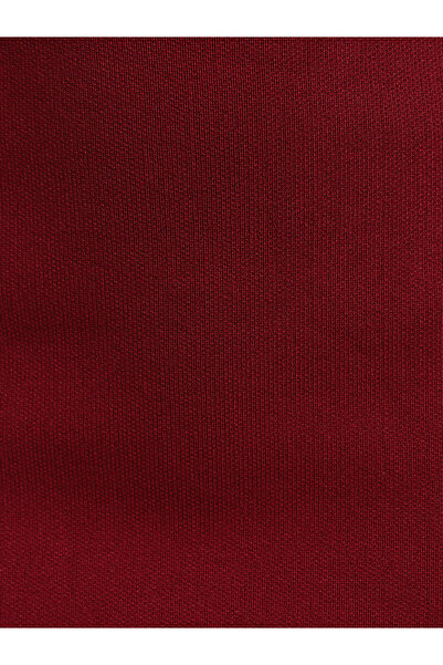 Dilvin 80122 Beli Lastikli Triko Etek-Bordo