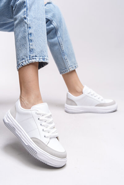 Riccon Bílé dámské tenisky Rosesynora - 0012282