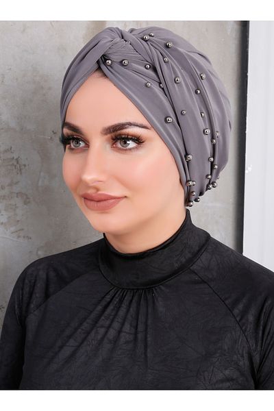 Differenza Boneta infasurata cu perla afumata