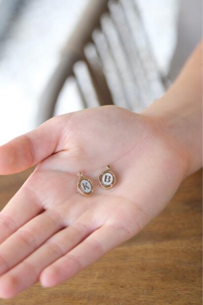 Tufanlar Kuyumculuk Altın Sedef Harf Kolye Ucu