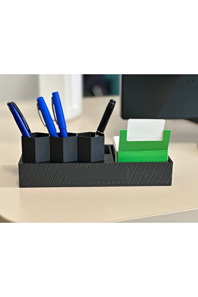 Store Home and Office Decorative Desktop Organizer Organizer Pencil Case Black - Name Printable