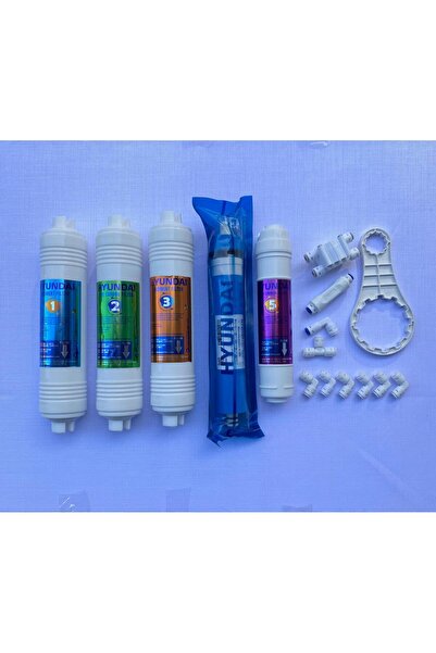 Hyundai Su Arıtma Filtre Seti 5li (nsf Onaylı Yeni Seri ) Fitting Ve Anahtar Dahil