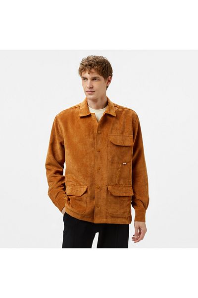 United 4 United4 Velvet Shirt Men's Brown Coat
