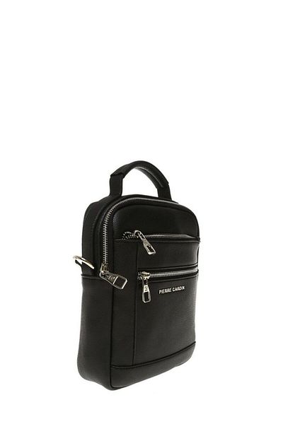 Pierre Cardin Black Unisex Messenger Bag 01pc001172-f
