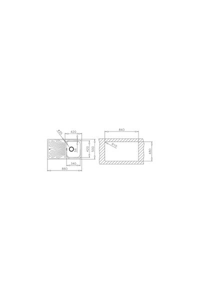 Teka Sink Nerissa 50 Sandless Micro Linen Right