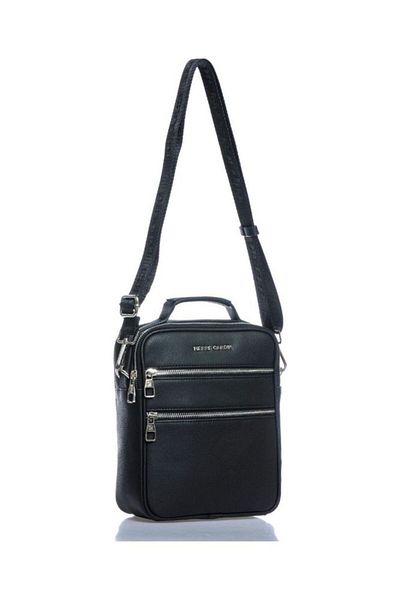 Pierre Cardin Black Unisex Messenger Bag 01pc001171-f