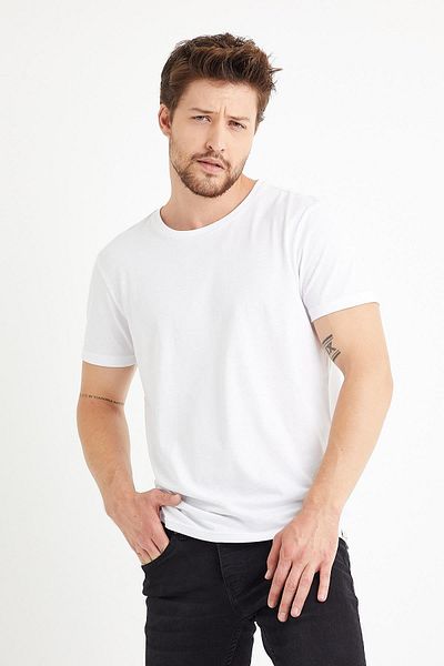 Polo State Men's 5-Piece T-Shirt Pack - Black, White, Red, Blue, Indigo
