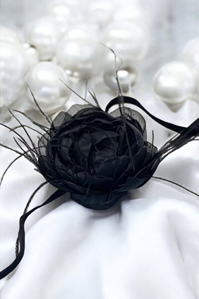 Handmade Fabric Black Choker with Romantic Flower Design – the Ultimate in Fa...