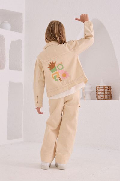 HAUSEkids 4-8 Years Love Bloom Girl's 3-Piece Set -Latte