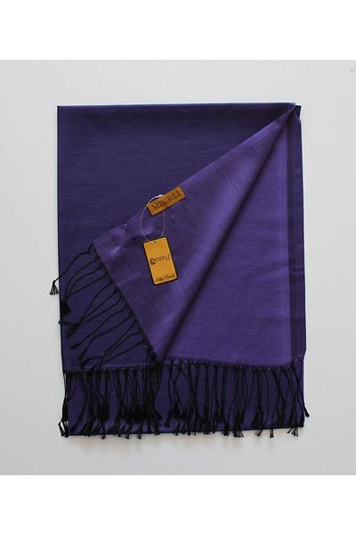 Mısırlı Silk-Looking Cocoon Shawl Purple