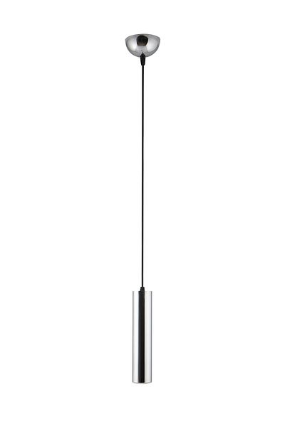 Bozyaka Aydınlatma Serena Decorative - Metal Ceiling, Pendant Chrome, Modern Chandelier with Led Light Bulb Detail