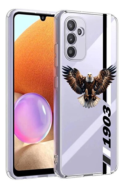 3GEN CASE Samsung Galaxy A34 Compatible Fan Patterned Transparent Silicone Case