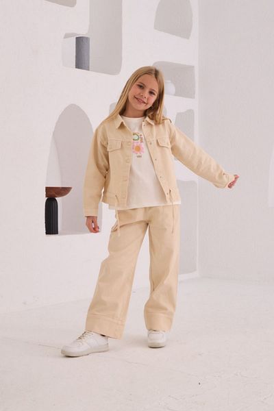 HAUSEkids 4-8 Years Love Bloom Girl's 3-Piece Set -Latte